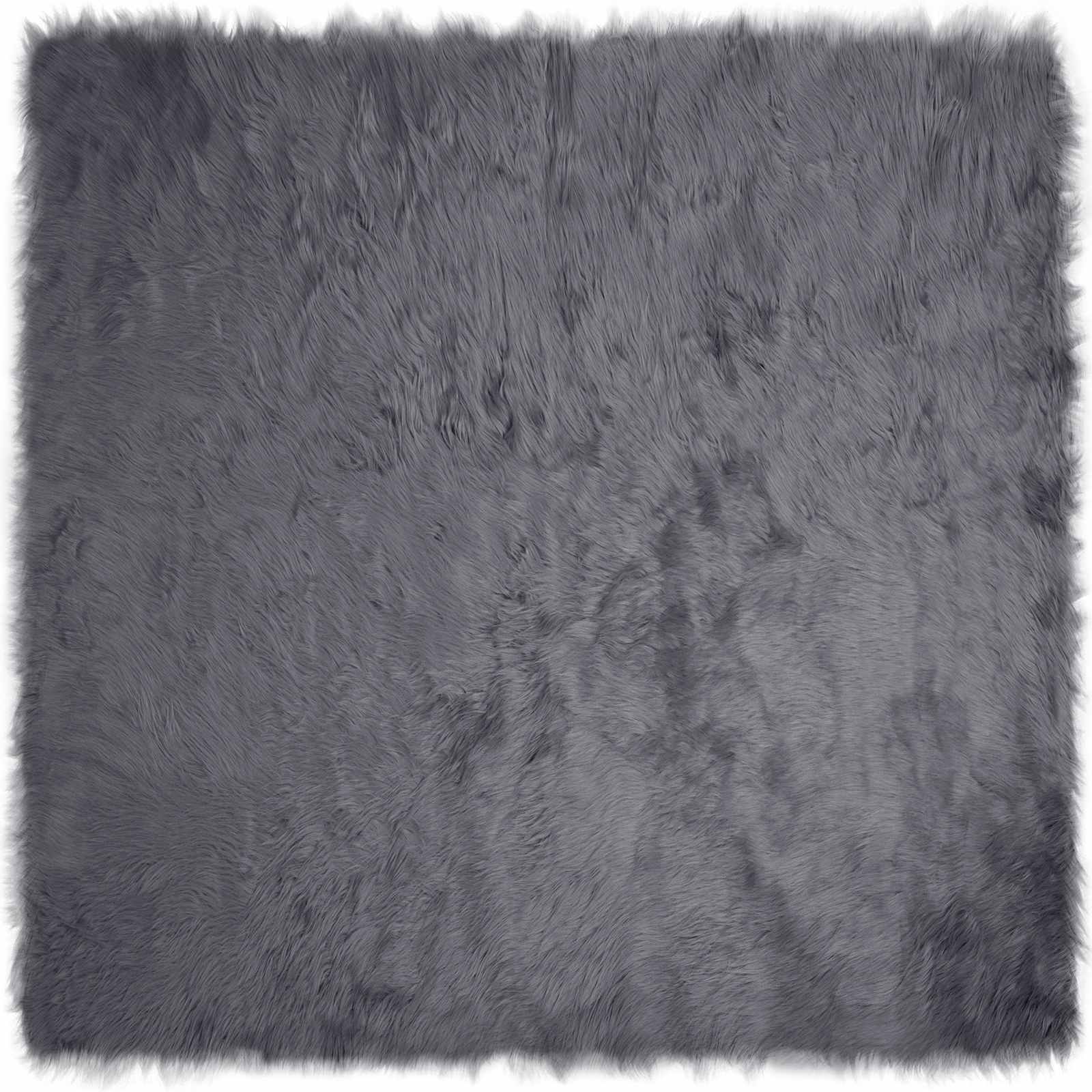 Tapijt van imitatie TAFALLA Antracietkleurig 120 x 120 cm is nu te koop bij PeponiXL, paradijselijk wonen!