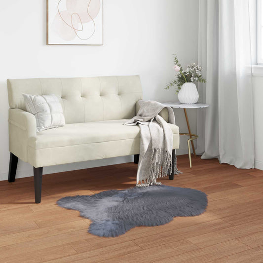 Tapijt van imitatie TAFALLA Antracietkleurig 50 x 80 cm is nu te koop bij PeponiXL, paradijselijk wonen!