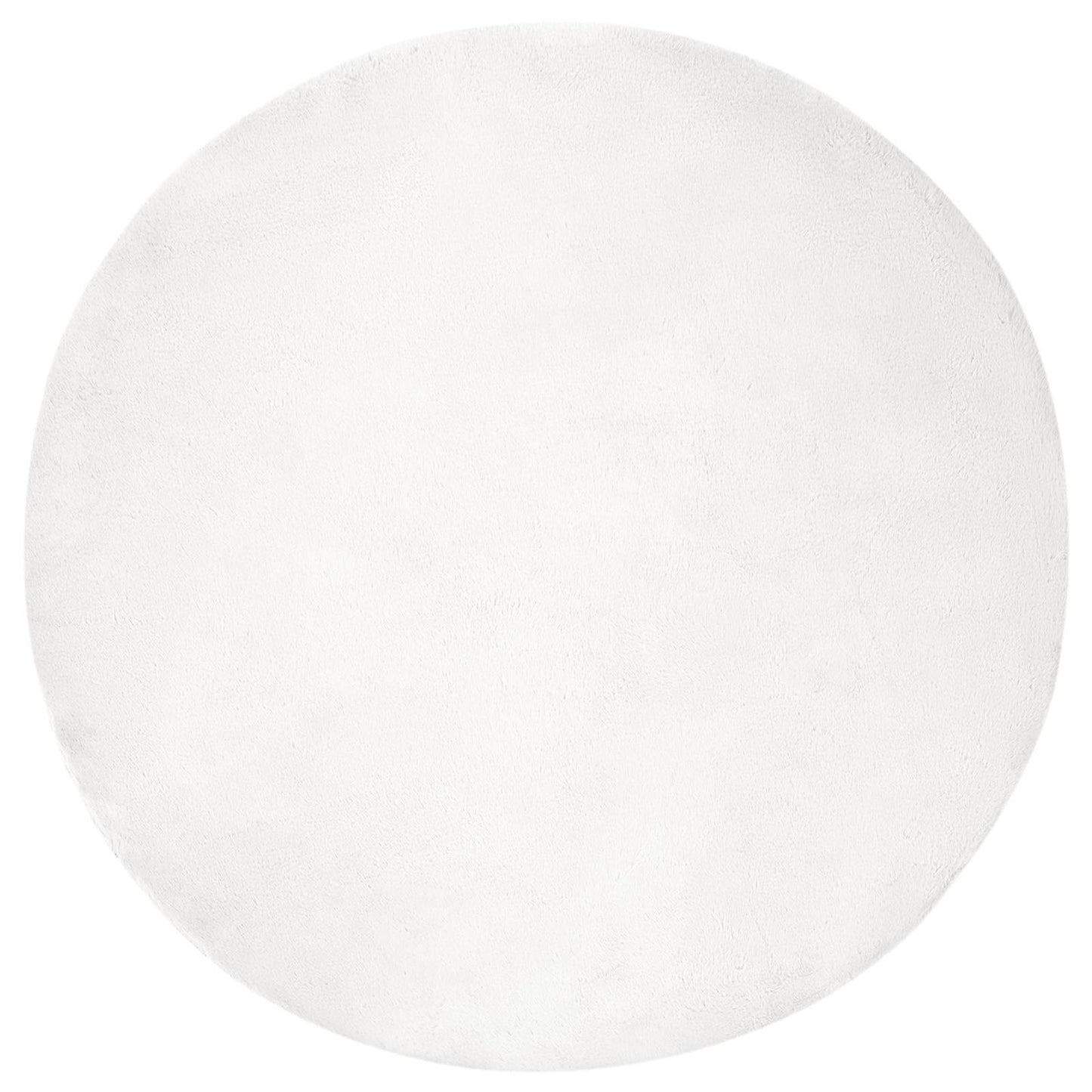Antislip vloerkleed van imitatie konijnenbont OLITE Wit is nu te koop bij PeponiXL, paradijselijk wonen!