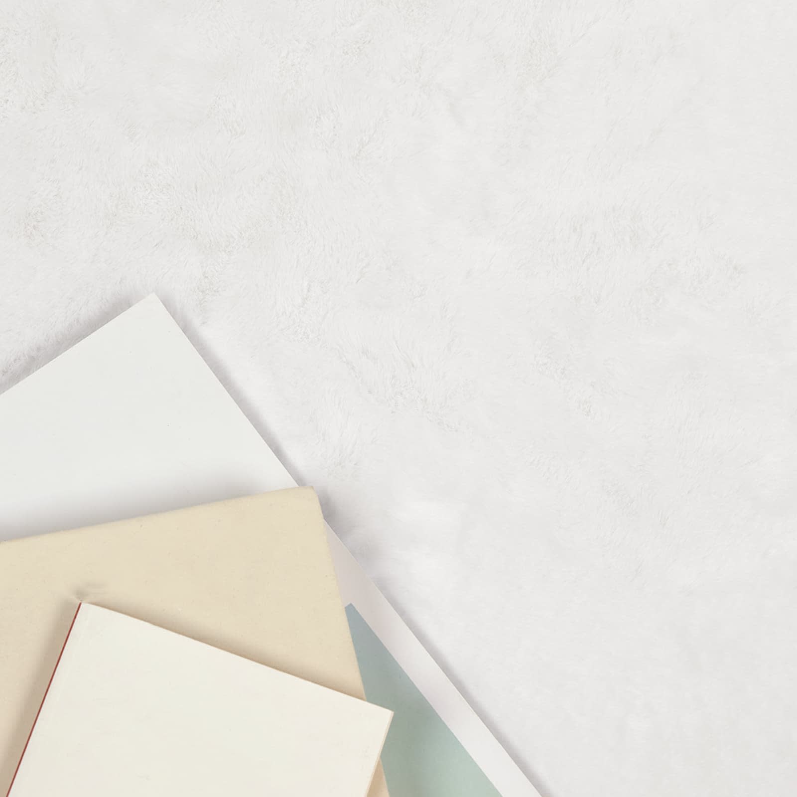 Antislip neplederen konijnenbont vloerkleed Olite Wit Ø 200 cm is nu te koop bij PeponiXL, paradijselijk wonen!