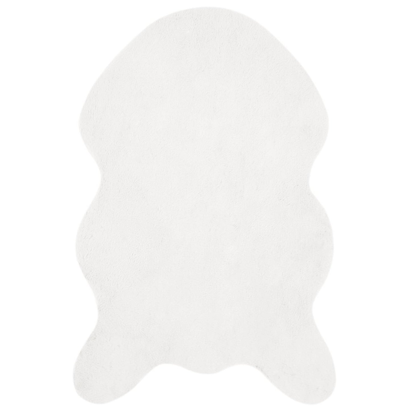 Antislip vloerkleed van imitatie konijnenbont OLITE Wit is nu te koop bij PeponiXL, paradijselijk wonen!