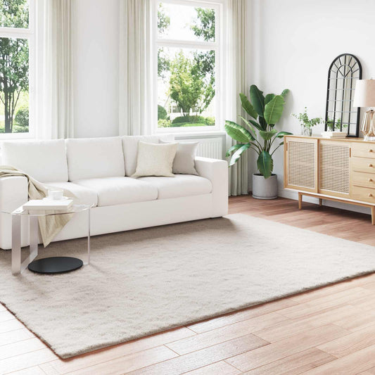Antislip vloerkleed van imitatie konijnenbont OLITE Beige is nu te koop bij PeponiXL, paradijselijk wonen!