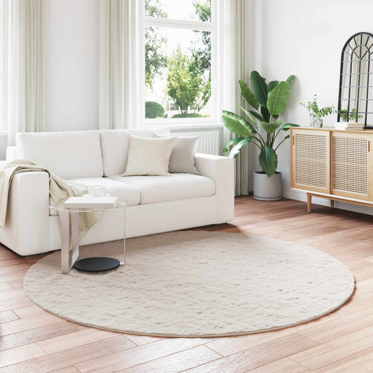 Antislip vloerkleed van imitatie konijnenbont OLITE Beige is nu te koop bij PeponiXL, paradijselijk wonen!