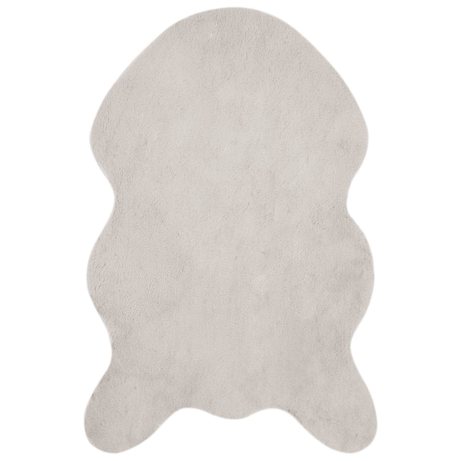 Antislip vloerkleed van imitatie konijnenbont OLITE Beige is nu te koop bij PeponiXL, paradijselijk wonen!