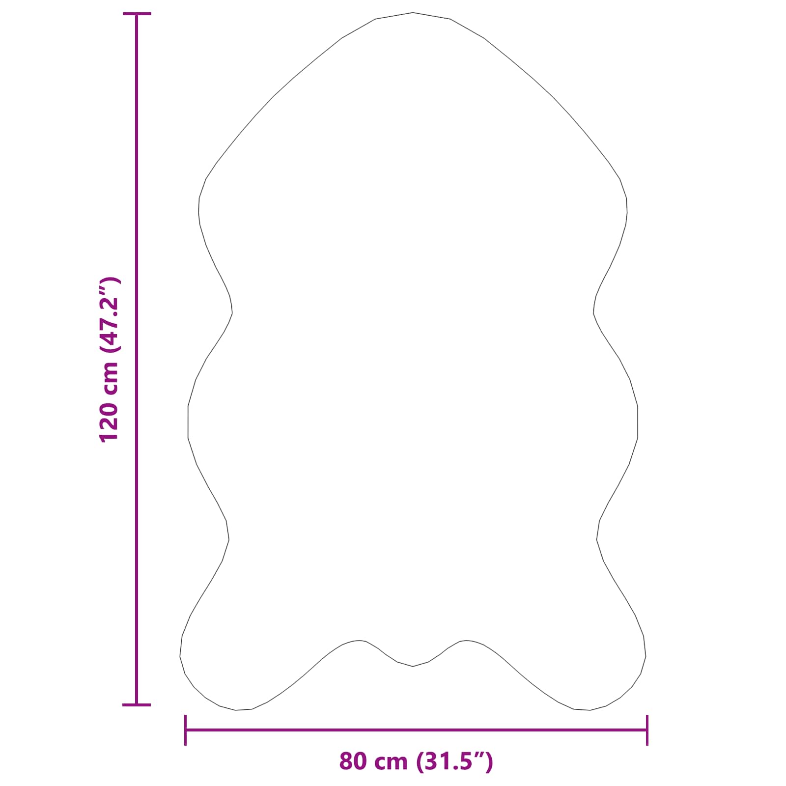 Antislip vloerkleed van imitatie konijnenbont OLITE Beige is nu te koop bij PeponiXL, paradijselijk wonen!
