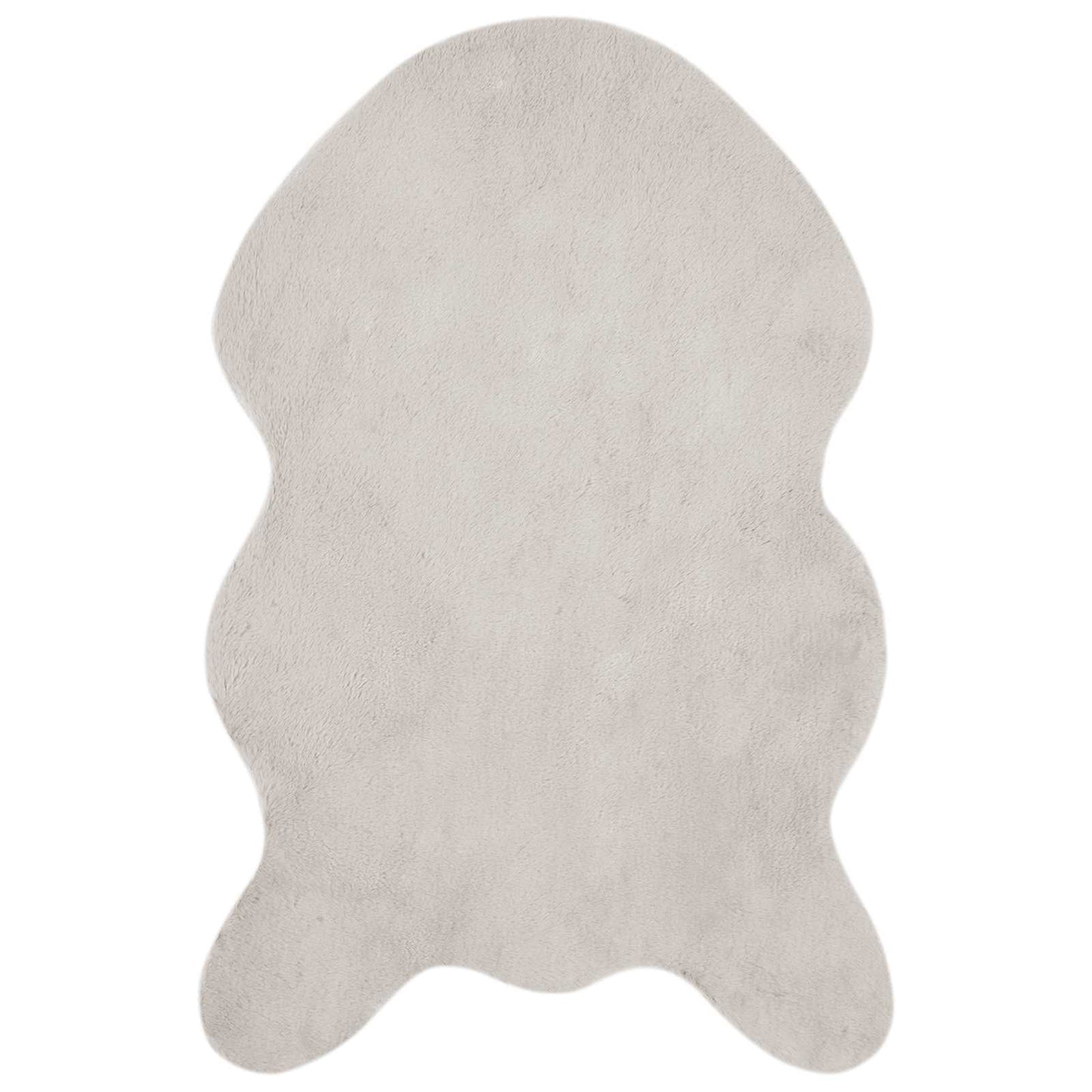 Antislip vloerkleed van imitatie konijnenbont OLITE Beige is nu te koop bij PeponiXL, paradijselijk wonen!