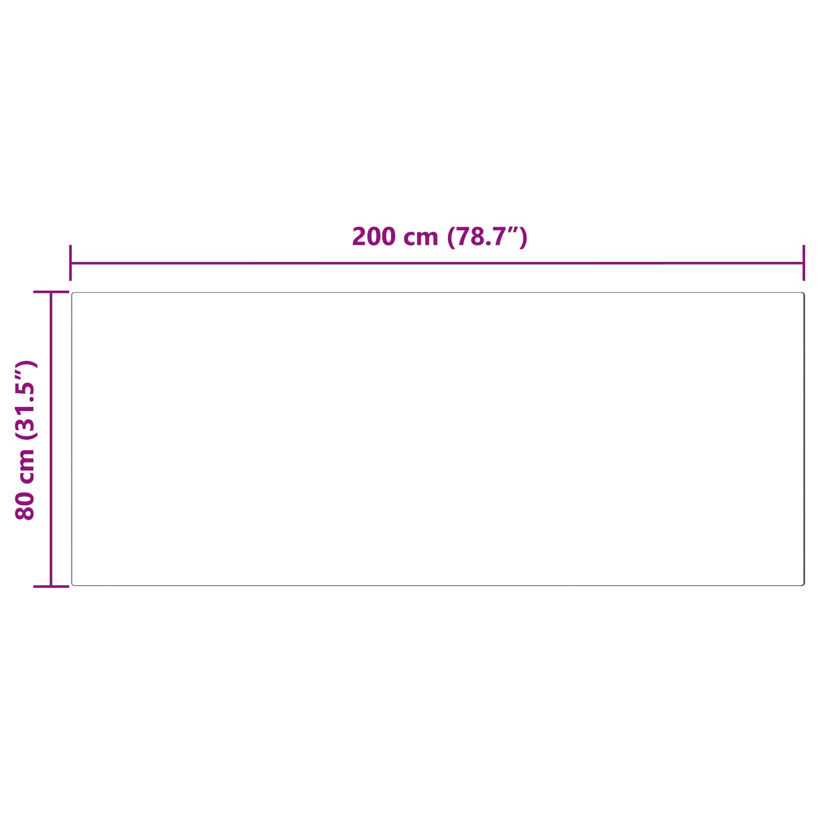 Antislip vloerkleed van imitatie konijnenbont OLITE 80 x 200 cm is nu te koop bij PeponiXL, paradijselijk wonen!