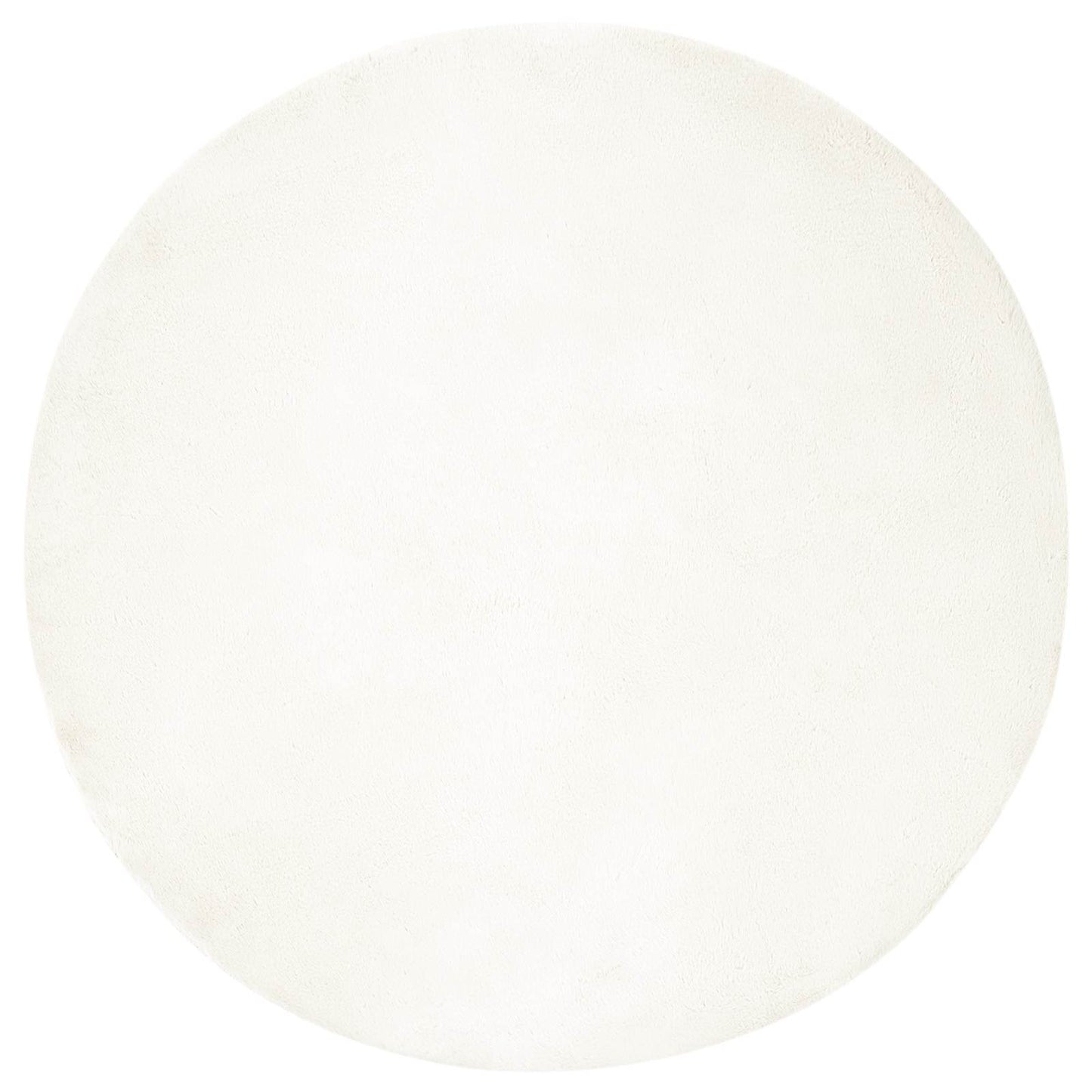 Antislip vloerkleed van imitatie konijnenbont OLITE Ø 200 cm is nu te koop bij PeponiXL, paradijselijk wonen!