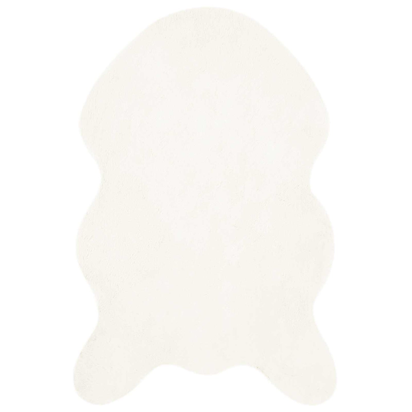 Antislip vloerkleed van imitatie konijnenbont OLITE 60 x 90 cm is nu te koop bij PeponiXL, paradijselijk wonen!
