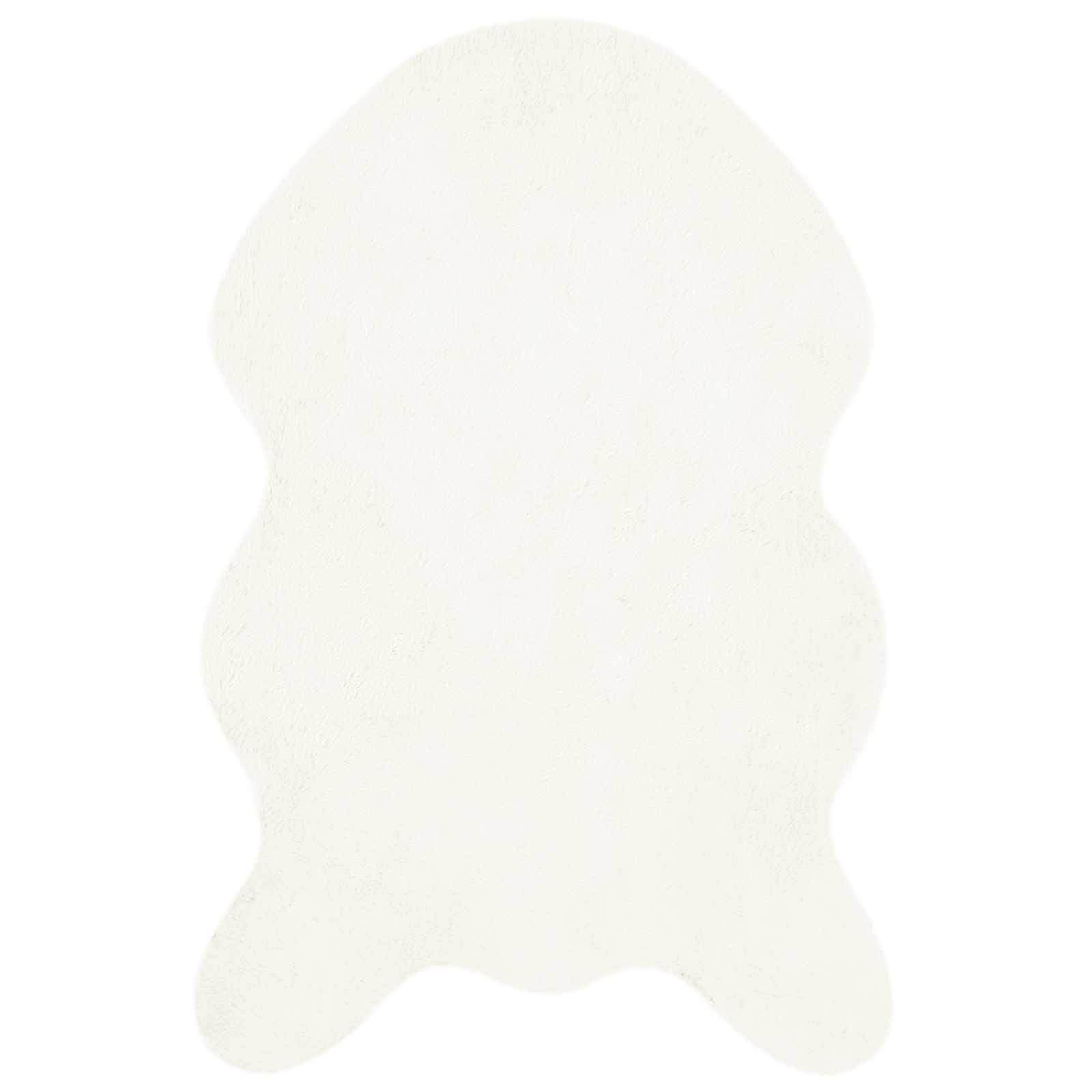 Antislip vloerkleed van imitatie konijnenbont OLITE 80 x 120 cm is nu te koop bij PeponiXL, paradijselijk wonen!