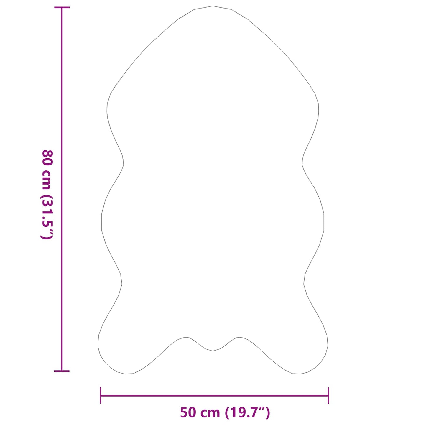 Antislip vloerkleed van imitatie konijnenbont OLITE Grijs is nu te koop bij PeponiXL, paradijselijk wonen!