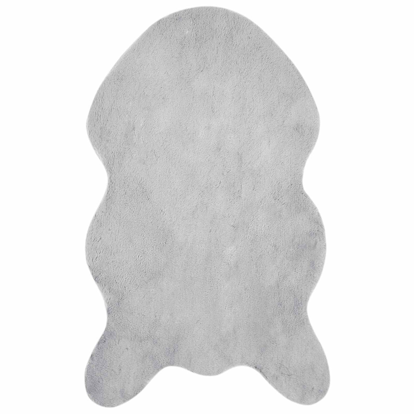 Antislip vloerkleed van imitatie konijnenbont OLITE Grijs is nu te koop bij PeponiXL, paradijselijk wonen!