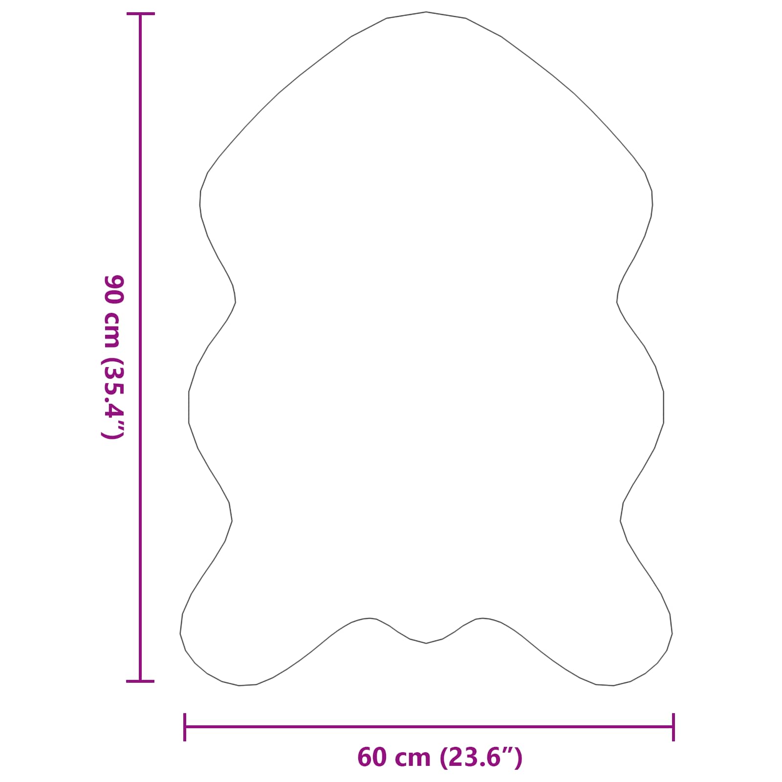 Antislip vloerkleed van imitatie konijnenbont OLITE Grijs is nu te koop bij PeponiXL, paradijselijk wonen!