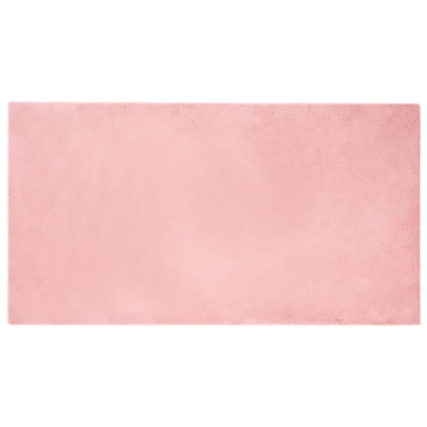 Antislip neplederen konijnenbont vloerkleed Olite Roze is nu te koop bij PeponiXL, paradijselijk wonen!