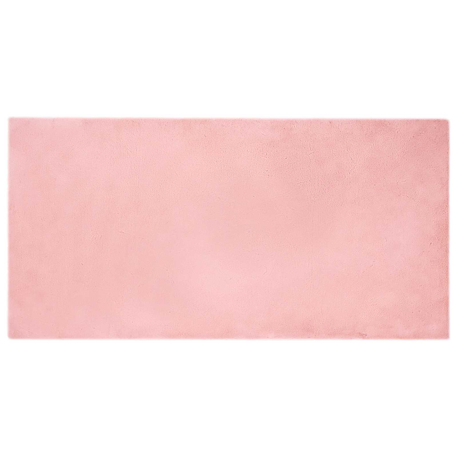 Antislip vloerkleed van imitatie konijnenbont OLITE Roze is nu te koop bij PeponiXL, paradijselijk wonen!