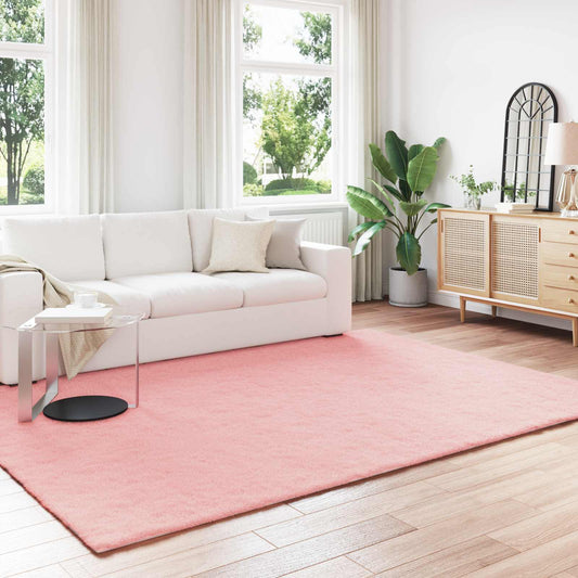 Antislip vloerkleed van imitatie konijnenbont OLITE Roze is nu te koop bij PeponiXL, paradijselijk wonen!