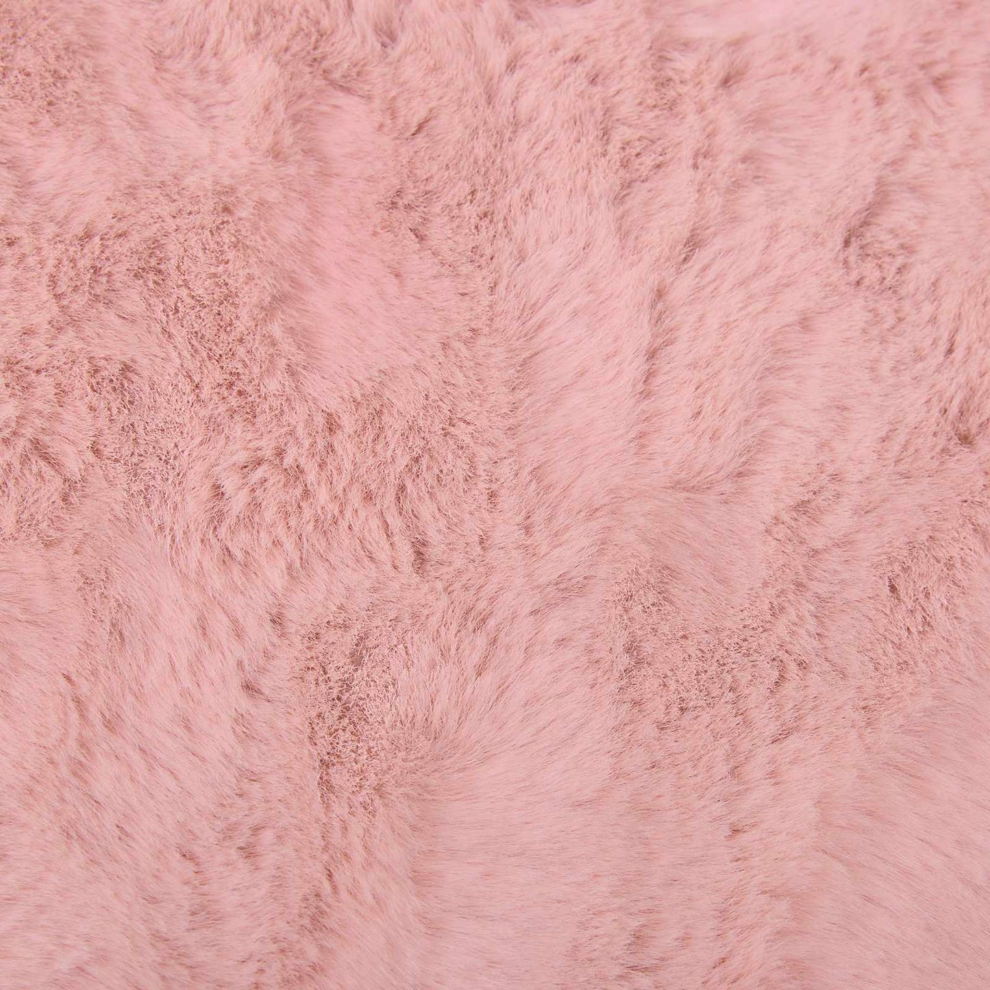 Antislip vloerkleed van imitatie konijnenbont OLITE Roze is nu te koop bij PeponiXL, paradijselijk wonen!