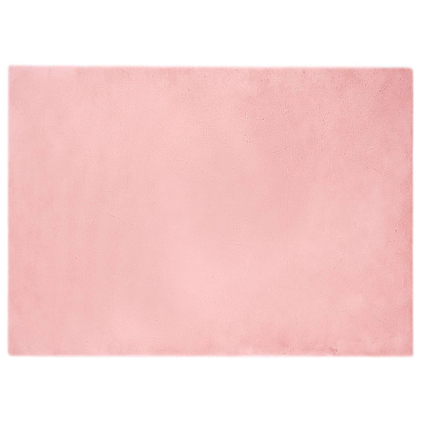 Antislip vloerkleed van imitatie konijnenbont OLITE Roze is nu te koop bij PeponiXL, paradijselijk wonen!