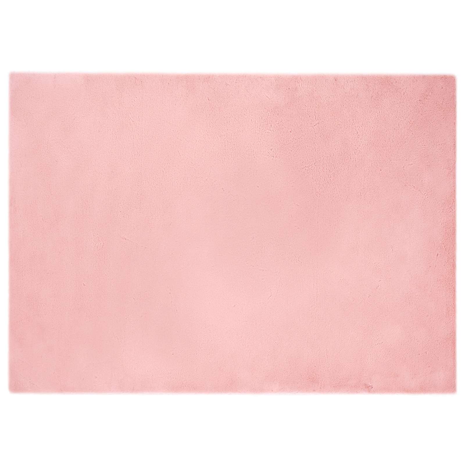 Antislip vloerkleed van imitatie konijnenbont OLITE Roze is nu te koop bij PeponiXL, paradijselijk wonen!