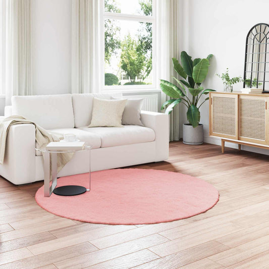 Antislip vloerkleed van imitatie konijnenbont OLITE Roze is nu te koop bij PeponiXL, paradijselijk wonen!
