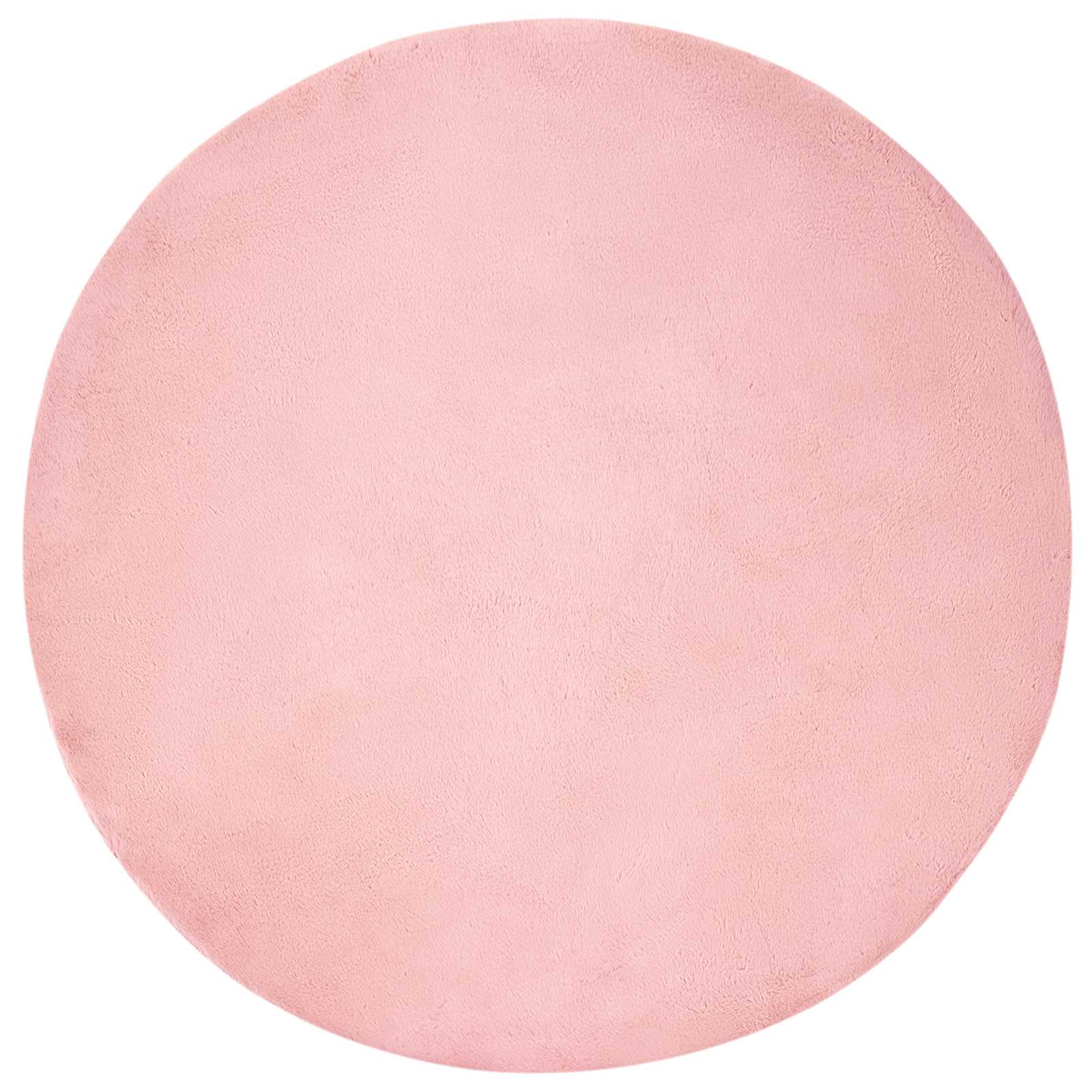 Antislip vloerkleed van imitatie konijnenbont OLITE Roze is nu te koop bij PeponiXL, paradijselijk wonen!