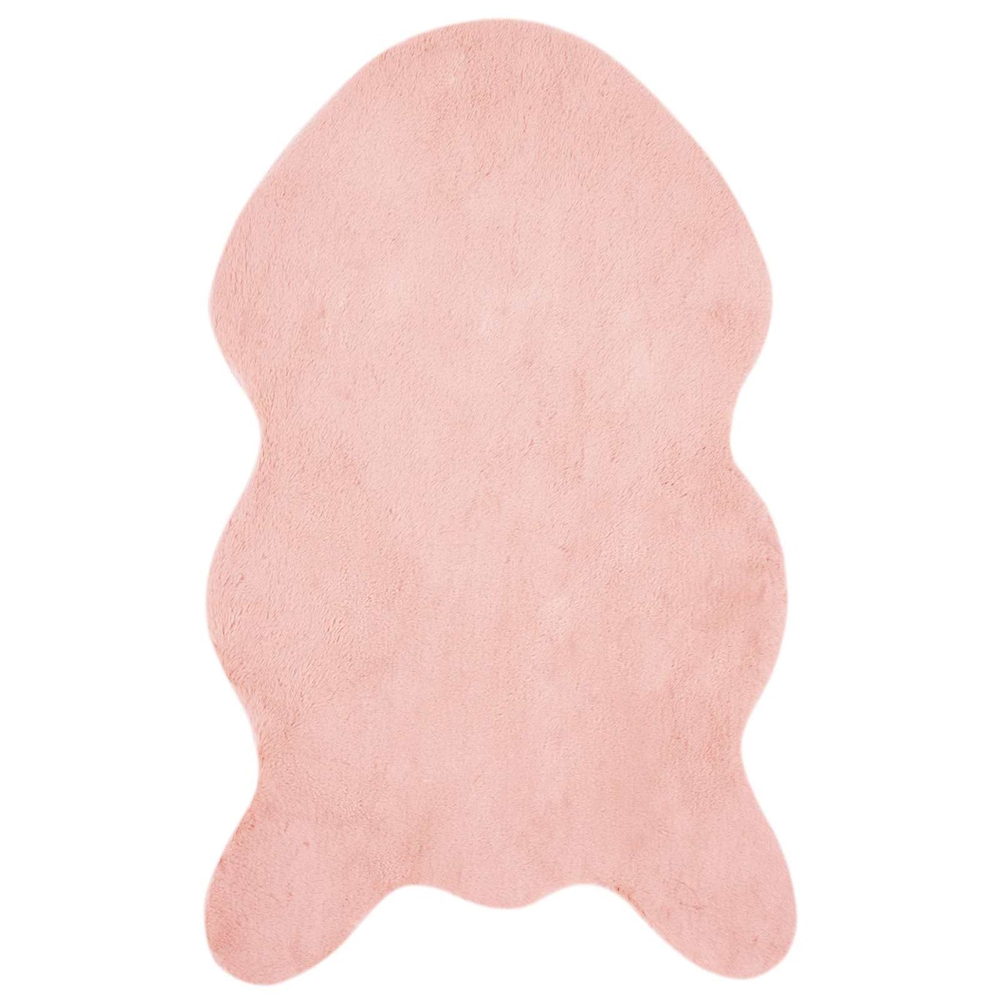 Antislip vloerkleed van imitatie konijnenbont OLITE Roze is nu te koop bij PeponiXL, paradijselijk wonen!