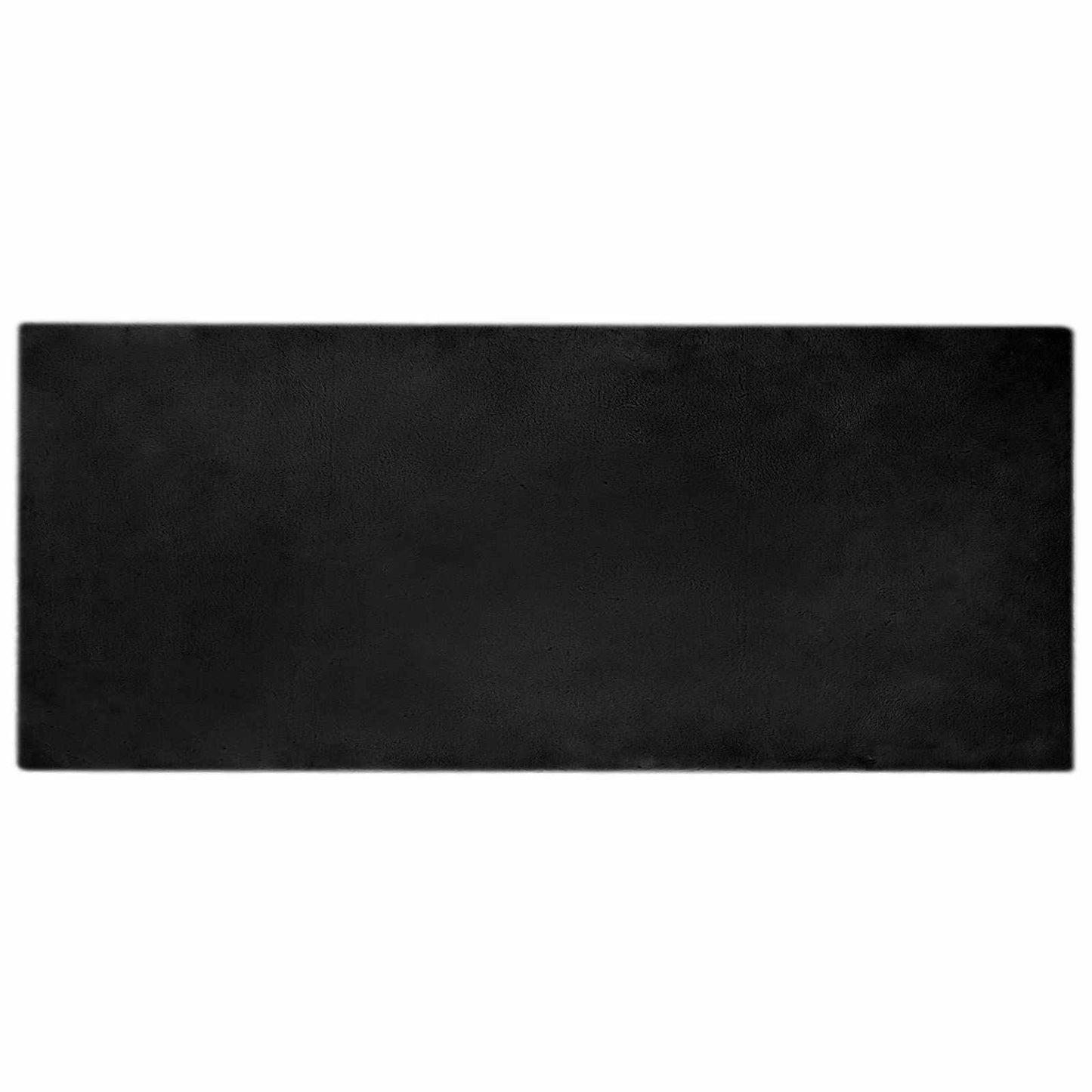 Antislip vloerkleed van imitatie konijnenbont OLITE Zwart is nu te koop bij PeponiXL, paradijselijk wonen!