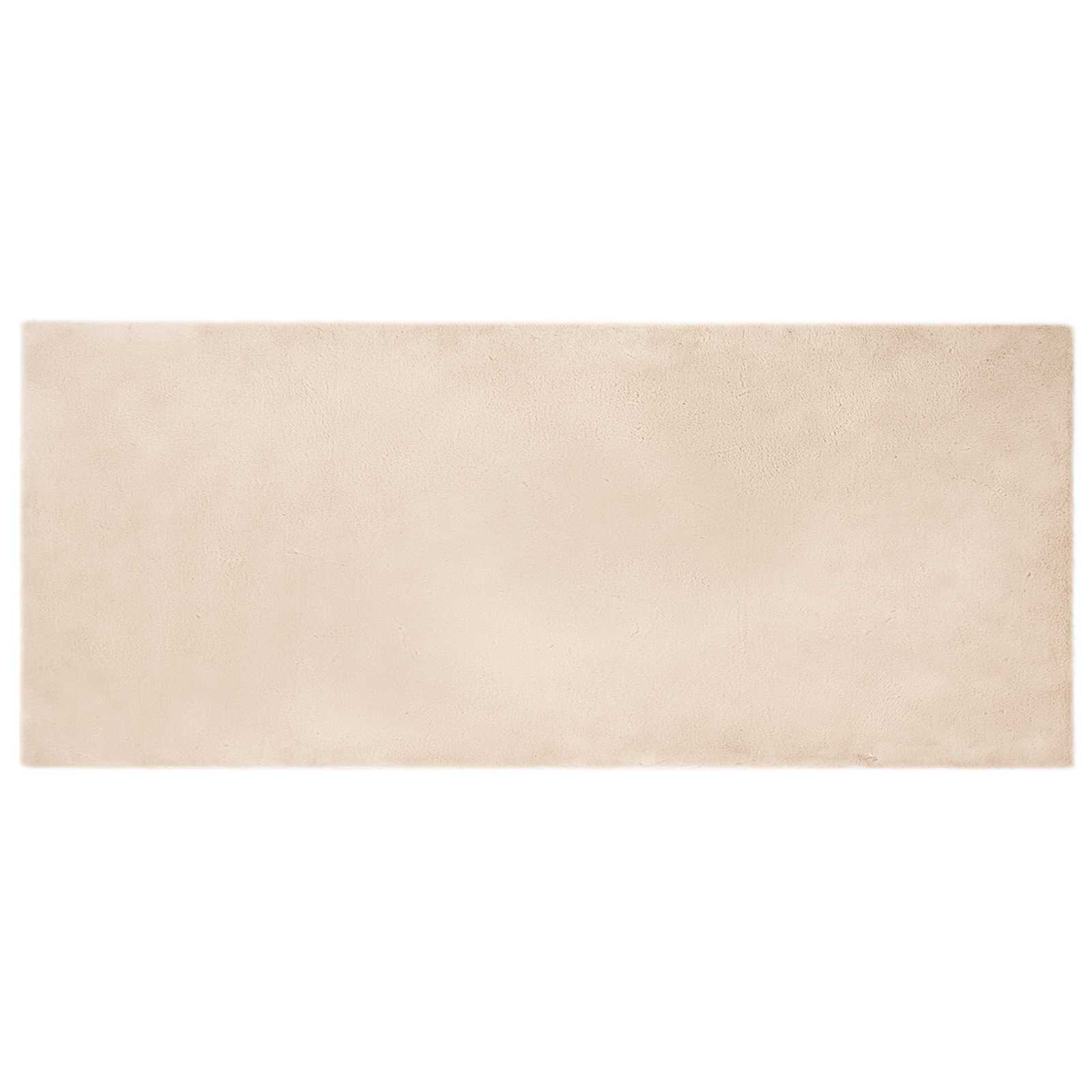 Antislip vloerkleed van imitatie konijnenbont OLITE Taupe is nu te koop bij PeponiXL, paradijselijk wonen!