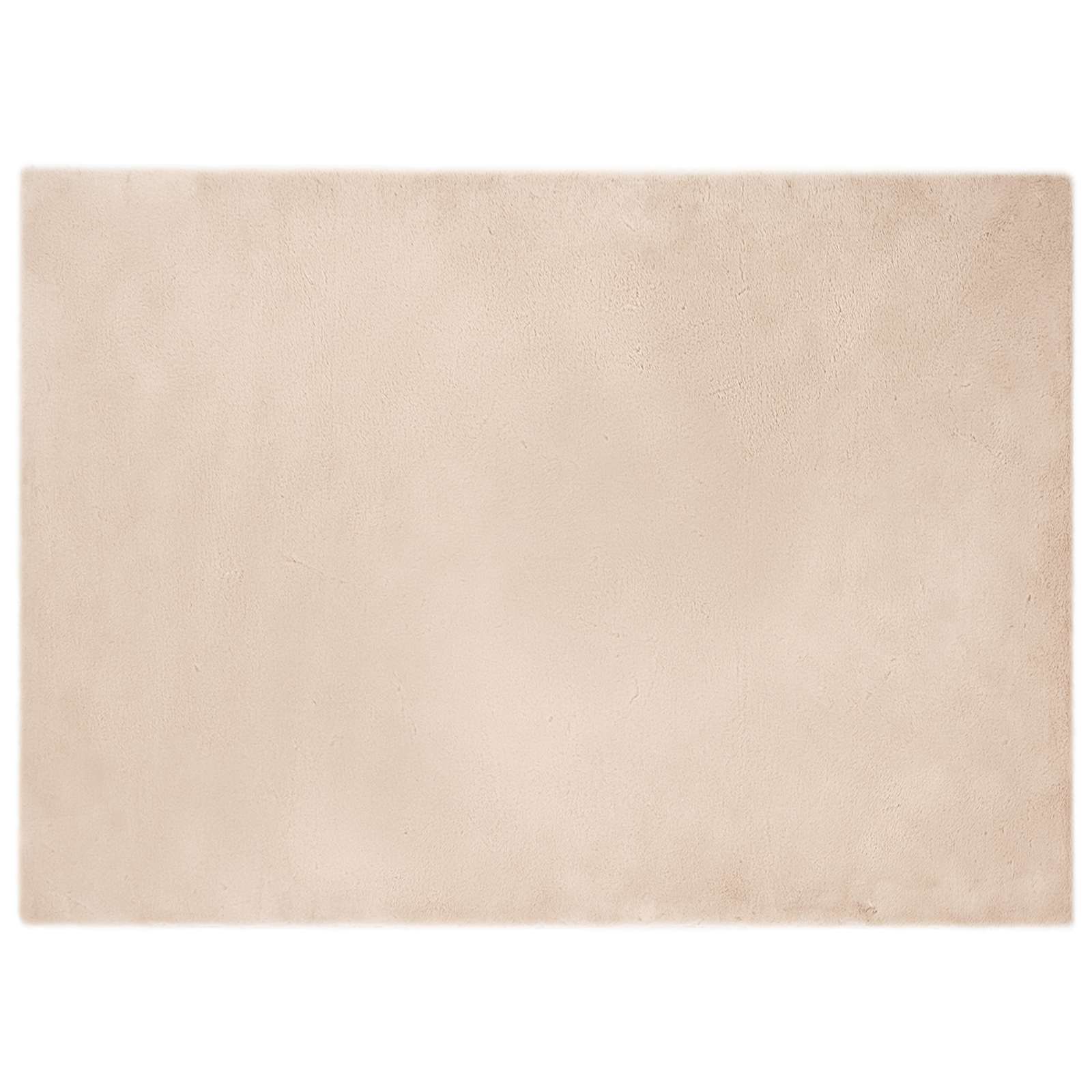 Antislip vloerkleed van imitatie konijnenbont OLITE Taupe is nu te koop bij PeponiXL, paradijselijk wonen!