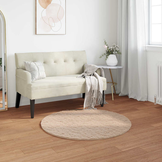 Antislip vloerkleed van imitatie konijnenbont OLITE Taupe is nu te koop bij PeponiXL, paradijselijk wonen!