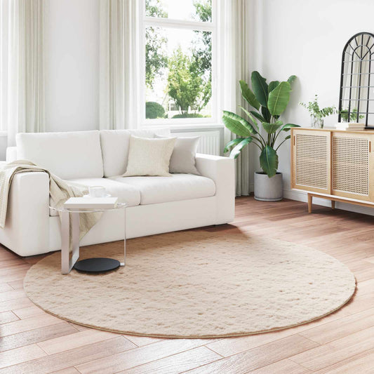 Antislip vloerkleed van imitatie konijnenbont OLITE Taupe is nu te koop bij PeponiXL, paradijselijk wonen!