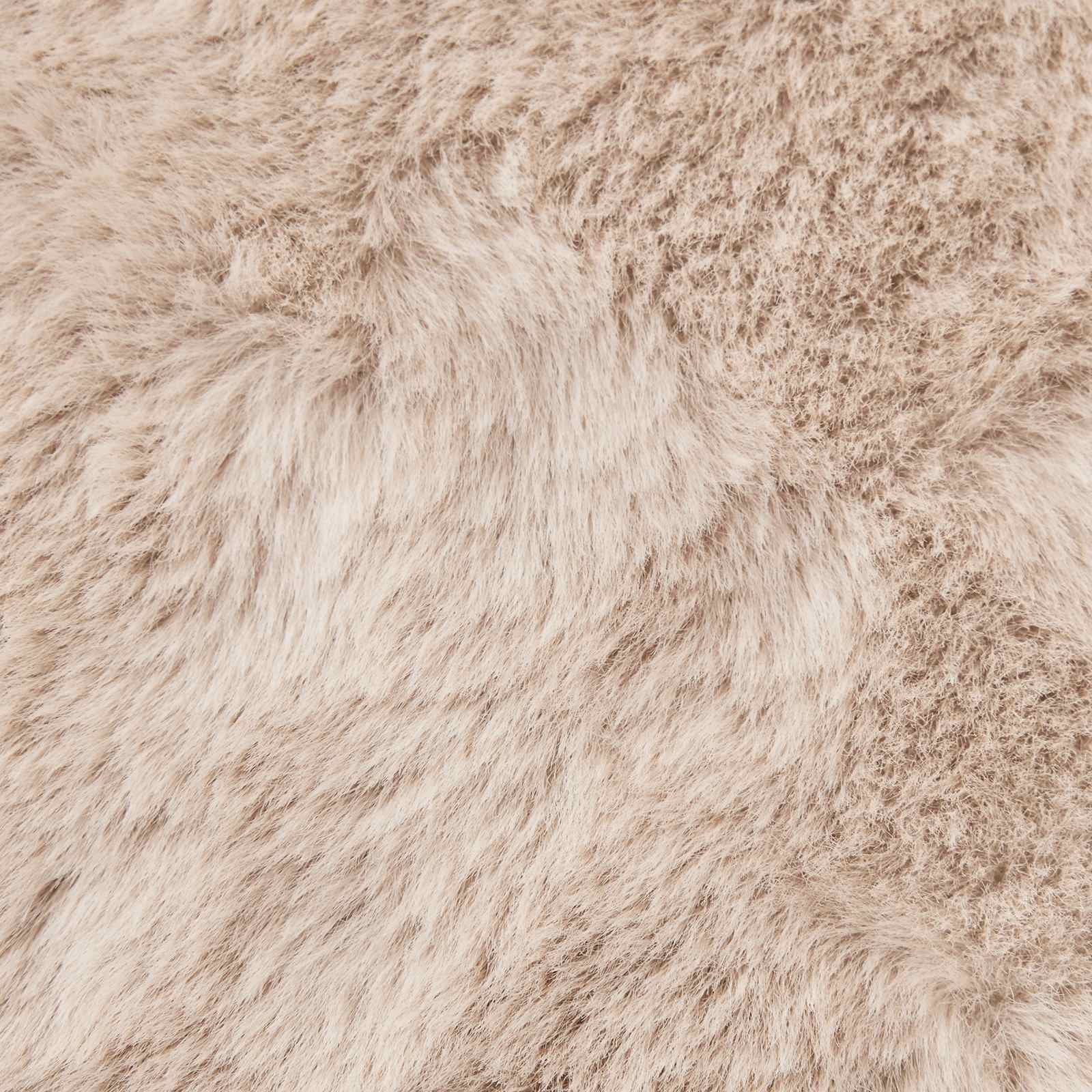 Antislip vloerkleed van imitatie konijnenbont OLITE Taupe is nu te koop bij PeponiXL, paradijselijk wonen!