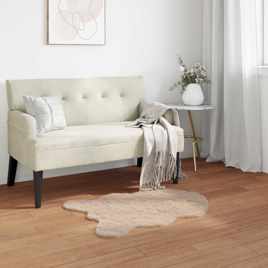 Antislip vloerkleed van imitatie konijnenbont OLITE Taupe is nu te koop bij PeponiXL, paradijselijk wonen!