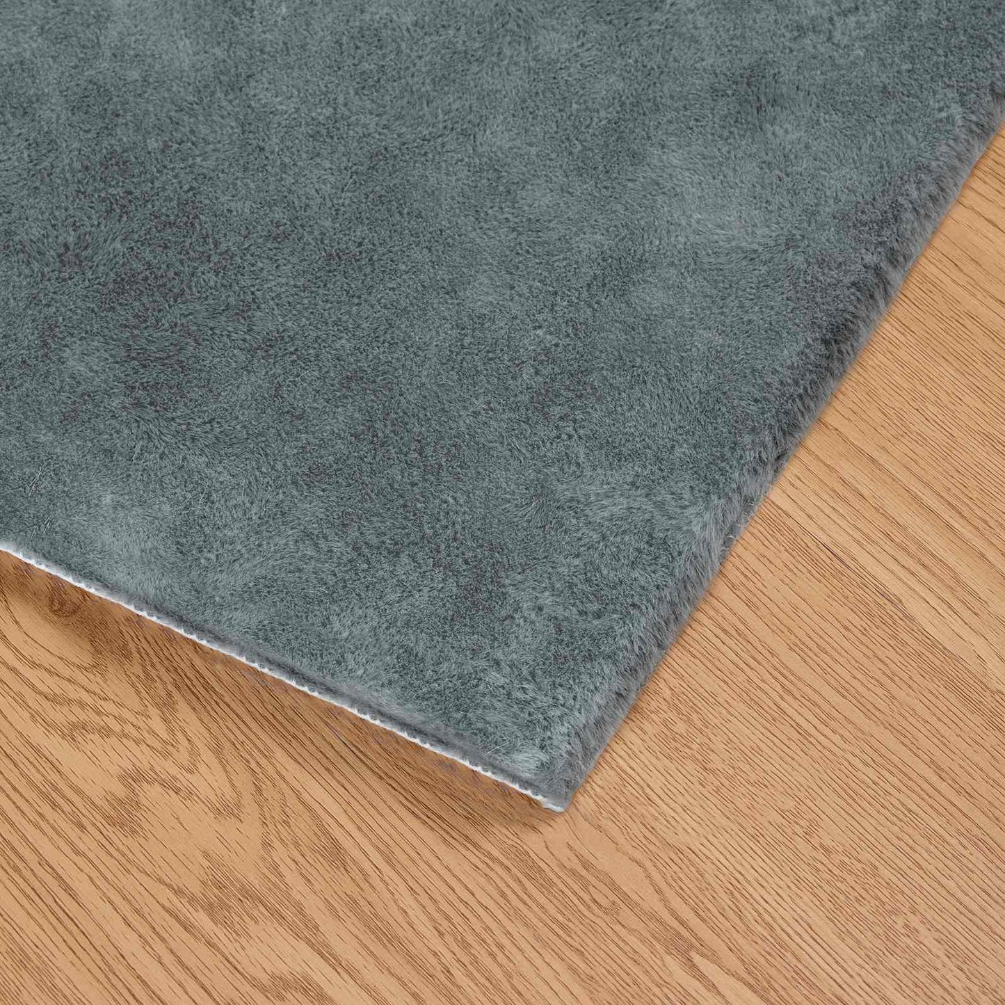 Antislip vloerkleed van imitatie konijnenbont OLITE Polyester is nu te koop bij PeponiXL, paradijselijk wonen!