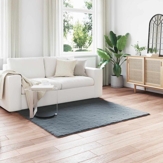 Antislip vloerkleed van imitatie konijnenbont OLITE Polyester is nu te koop bij PeponiXL, paradijselijk wonen!