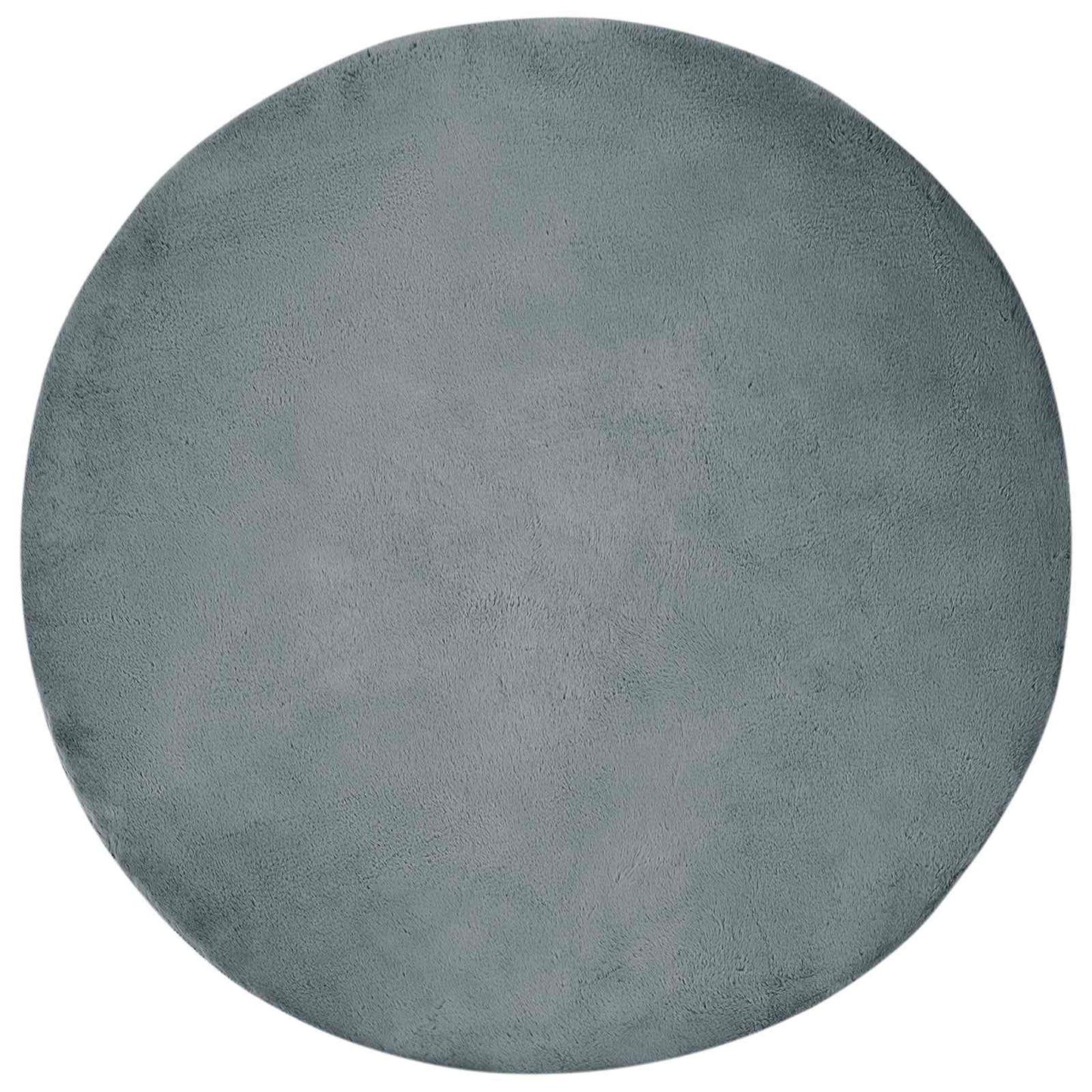 Antislip vloerkleed van imitatie konijnenbont OLITE Ø 100 cm is nu te koop bij PeponiXL, paradijselijk wonen!