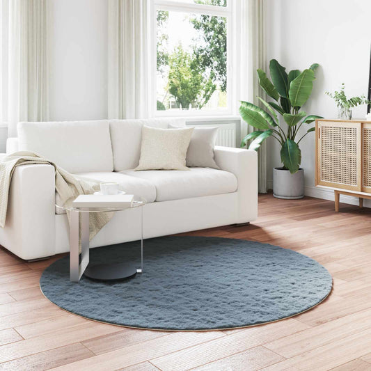Antislip vloerkleed van imitatie konijnenbont OLITE Ø 160 cm is nu te koop bij PeponiXL, paradijselijk wonen!