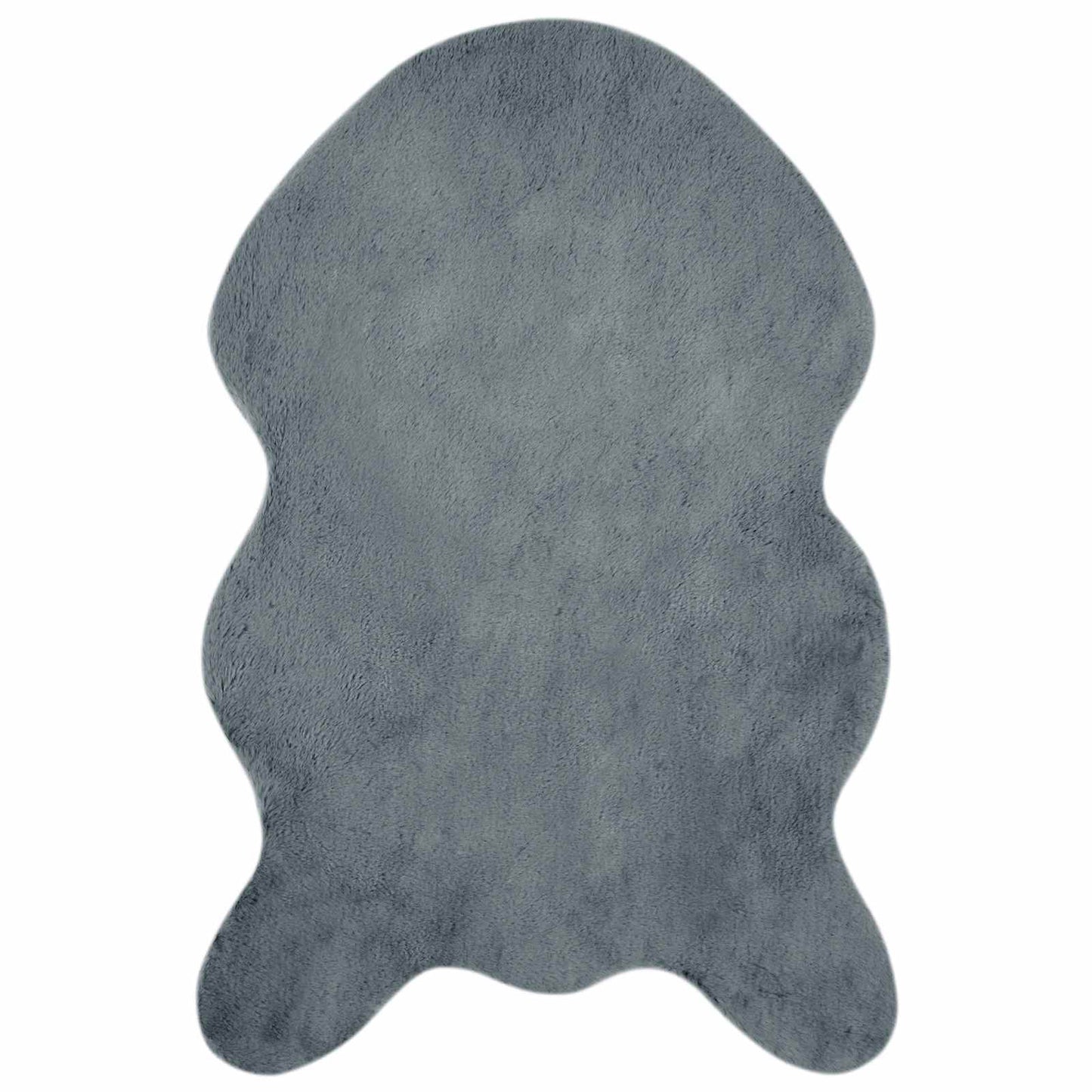 Antislip vloerkleed van imitatie konijnenbont OLITE 50 x 80 cm is nu te koop bij PeponiXL, paradijselijk wonen!