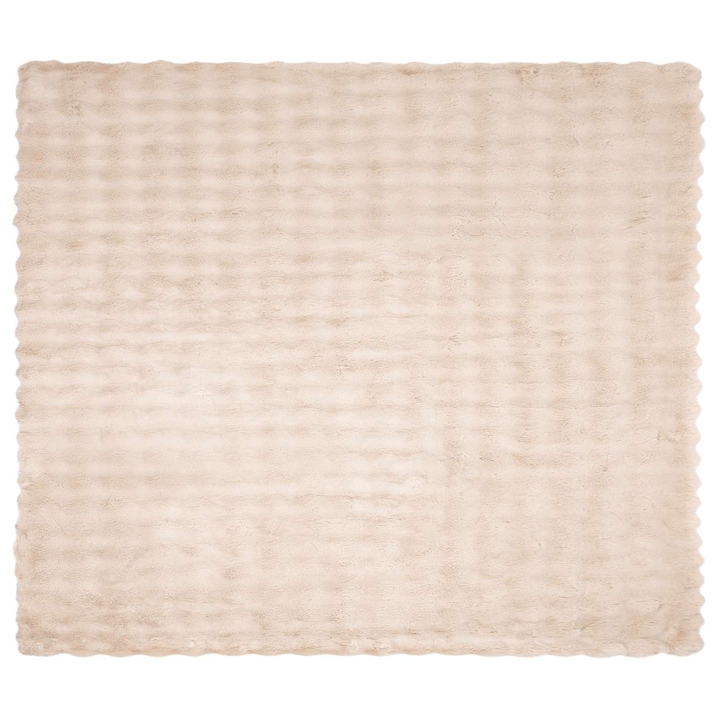 Antislip deken van imitatie konijnenbont Olite Beige Polyester is nu te koop bij PeponiXL, paradijselijk wonen!