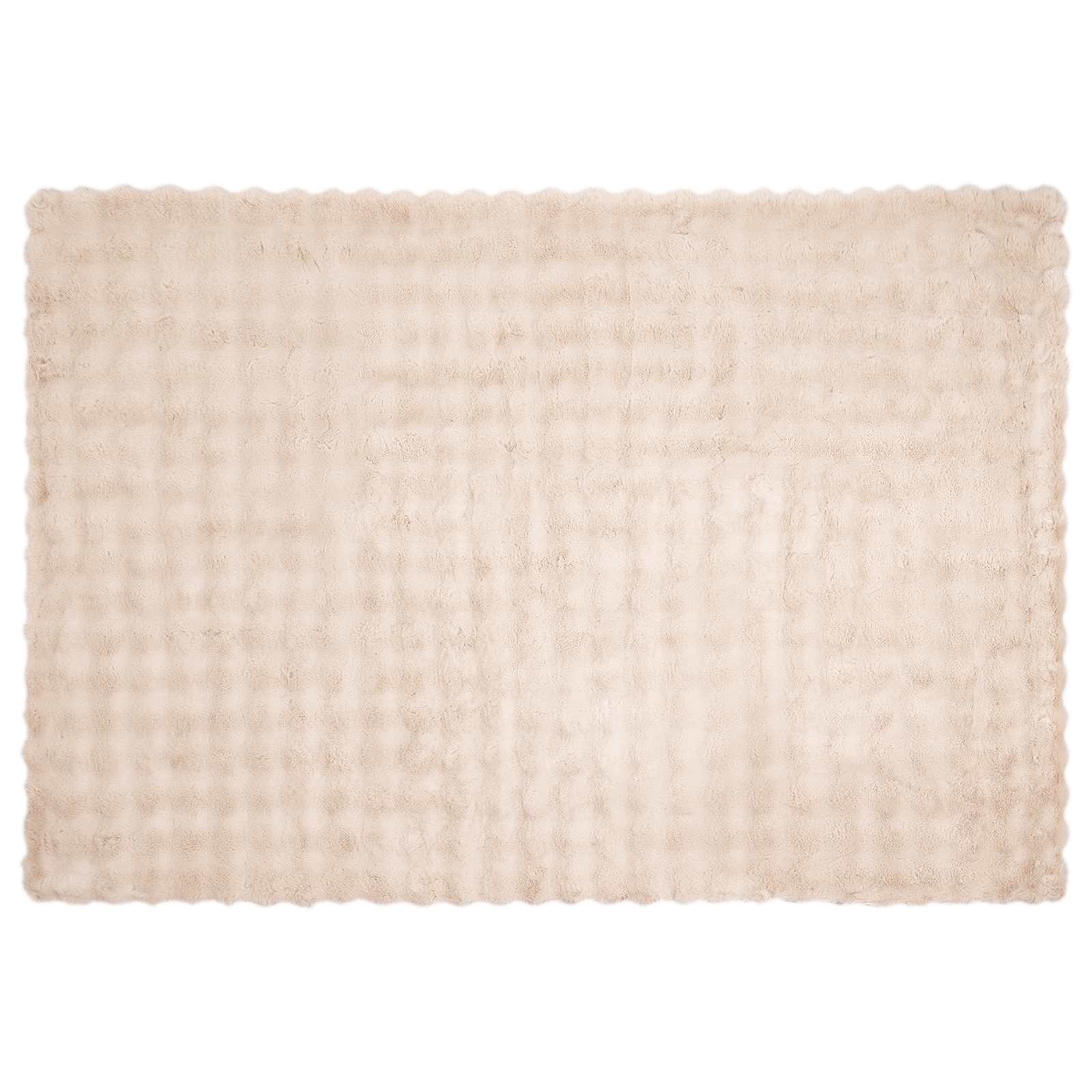 Antislip deken van imitatie konijnenbont Olite Beige Polyester is nu te koop bij PeponiXL, paradijselijk wonen!