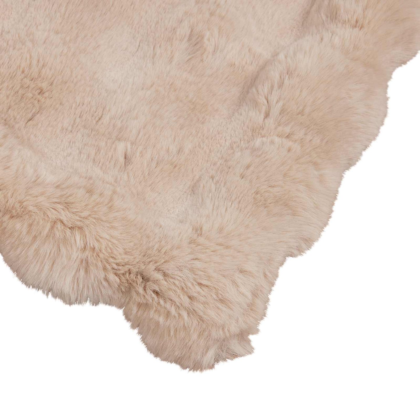 Antislip deken van imitatie konijnenbont Olite Beige Polyester is nu te koop bij PeponiXL, paradijselijk wonen!
