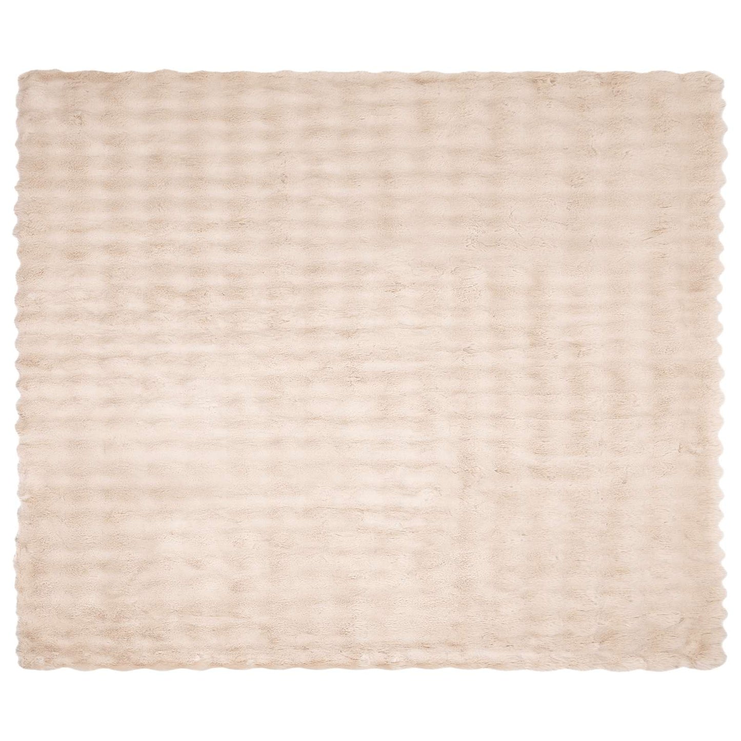 Antislip deken van imitatie konijnenbont Olite Beige Polyester is nu te koop bij PeponiXL, paradijselijk wonen!