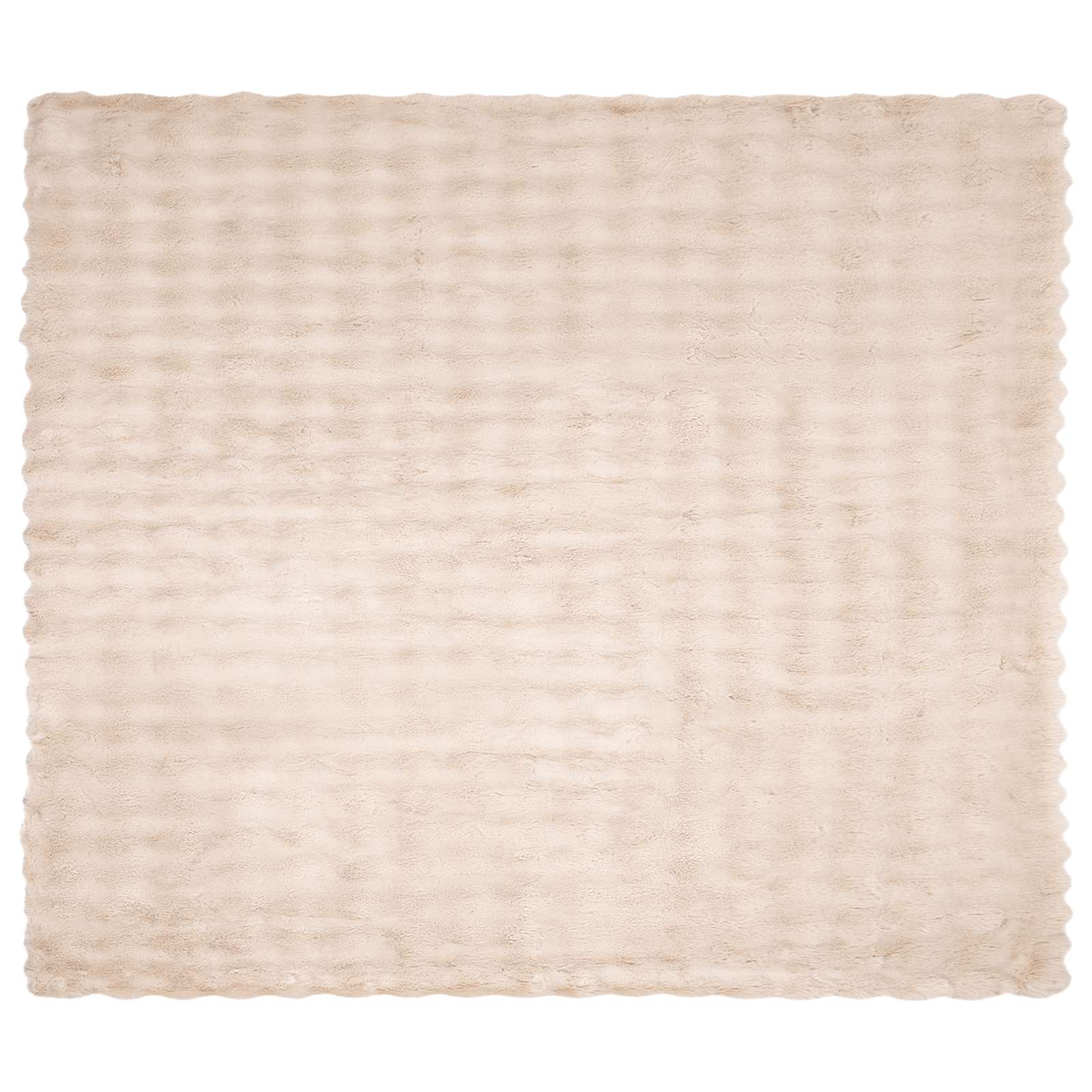 Antislip deken van imitatie konijnenbont Olite 4 pcs Beige is nu te koop bij PeponiXL, paradijselijk wonen!