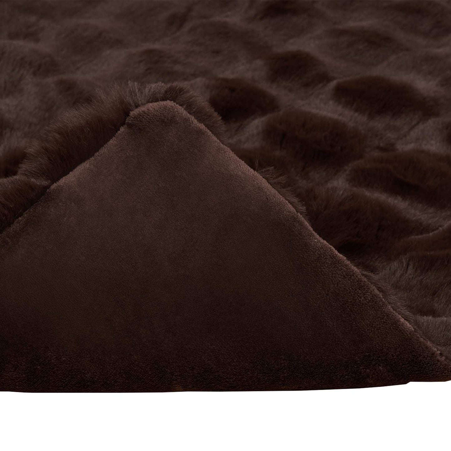 Antislip deken van imitatie konijnenbont Olite Kameel Polyester is nu te koop bij PeponiXL, paradijselijk wonen!