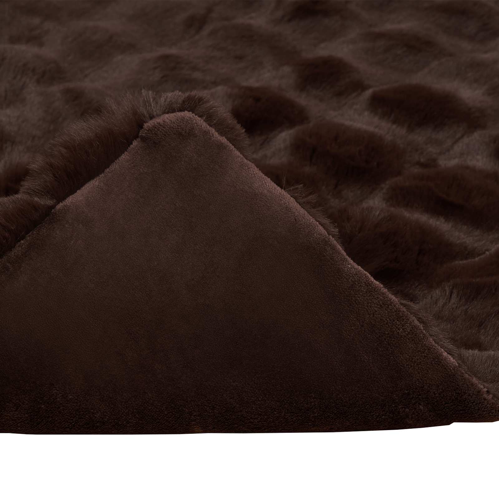 Antislip deken van imitatie konijnenbont Olite Kameel Polyester is nu te koop bij PeponiXL, paradijselijk wonen!