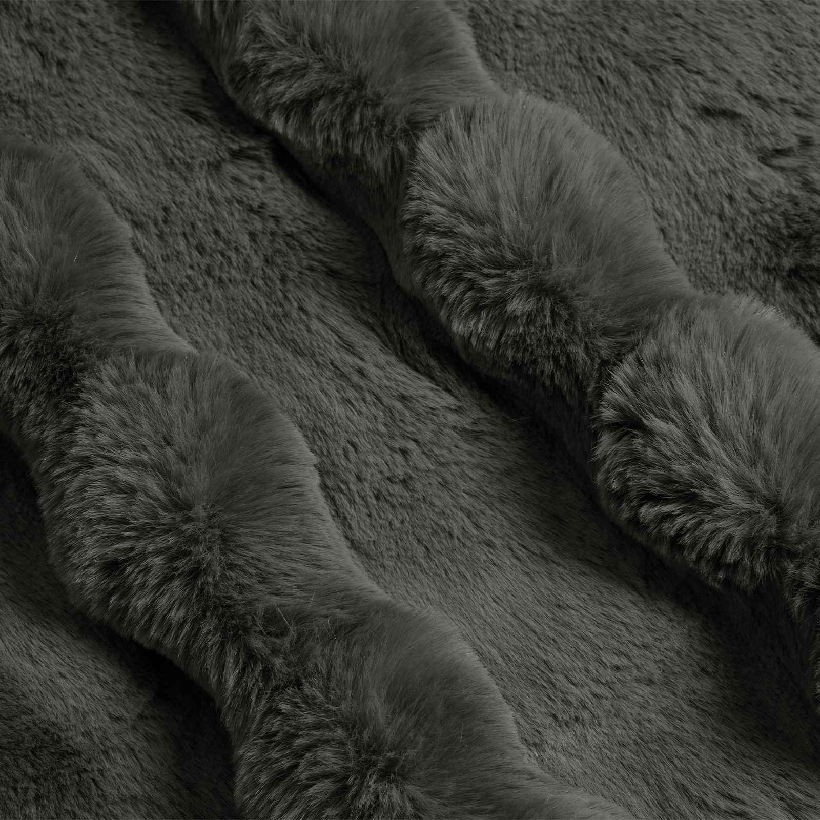 Antislip deken van imitatie konijnenbont Olite 4 pcs Polyester is nu te koop bij PeponiXL, paradijselijk wonen!
