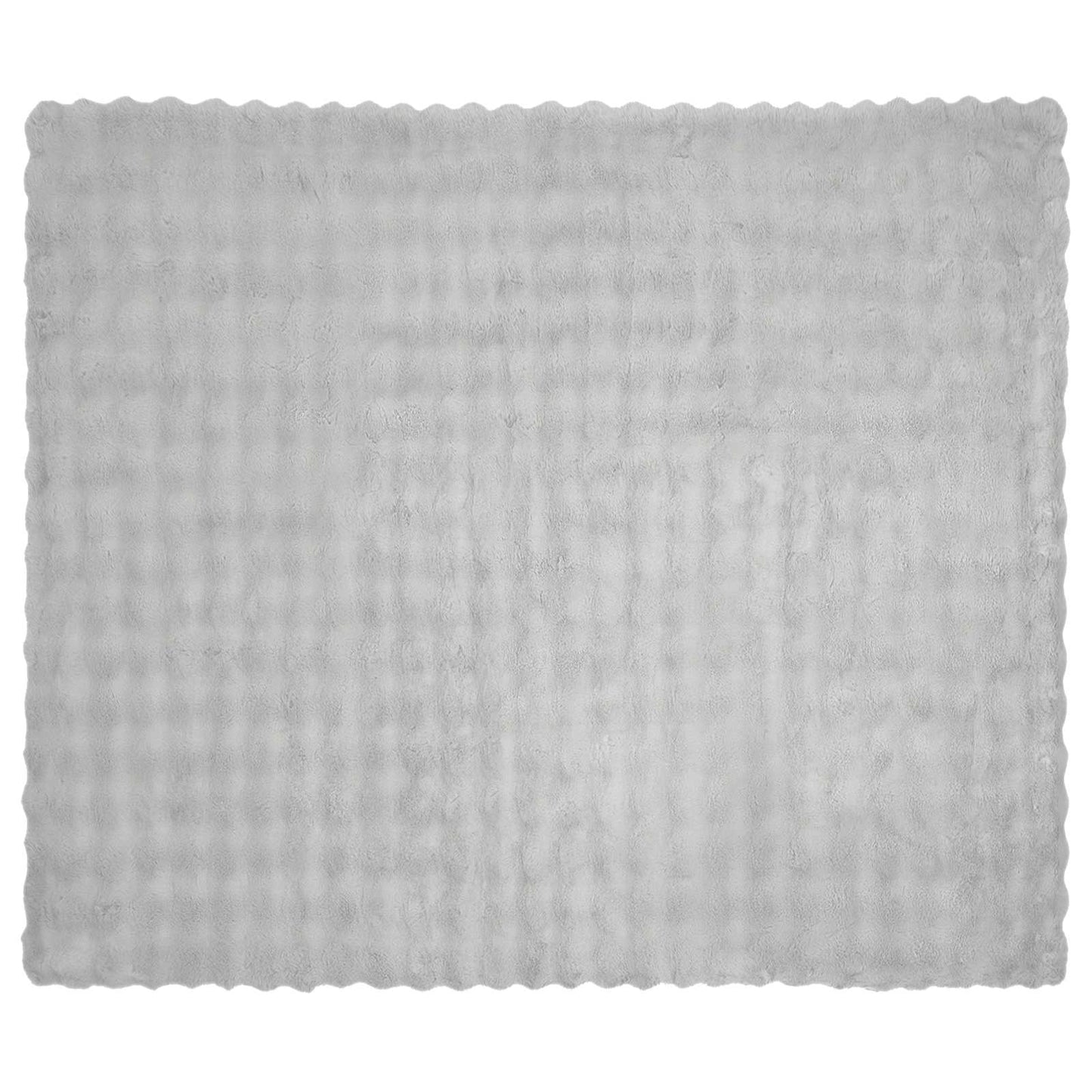 Antislip deken van imitatie konijnenbont Olite 4 pcs Grijs is nu te koop bij PeponiXL, paradijselijk wonen!