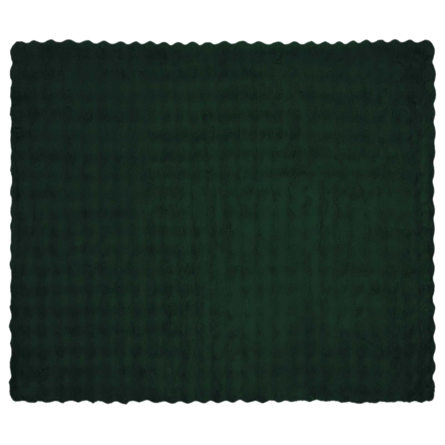 Antislip deken van imitatie konijnenbont Olite Donkergroen is nu te koop bij PeponiXL, paradijselijk wonen!