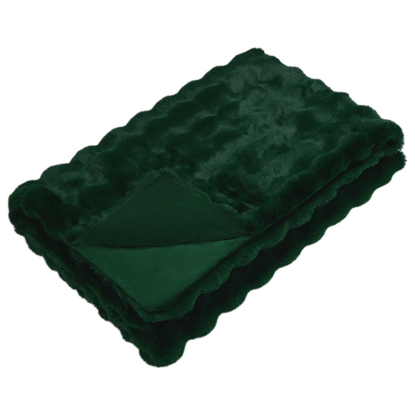 Antislip deken van imitatie konijnenbont Olite 4 pcs Polyester is nu te koop bij PeponiXL, paradijselijk wonen!
