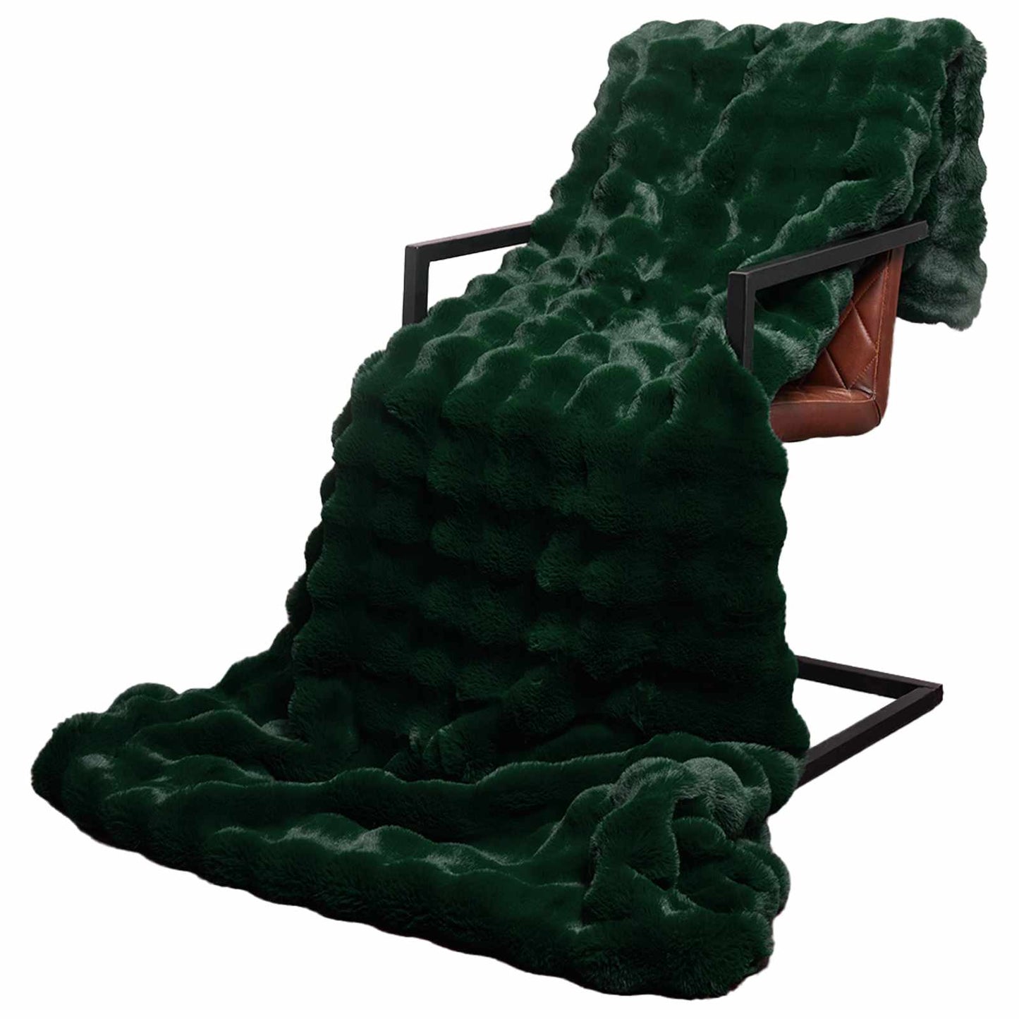 Antislip deken van imitatie konijnenbont Olite 4 pcs Polyester is nu te koop bij PeponiXL, paradijselijk wonen!
